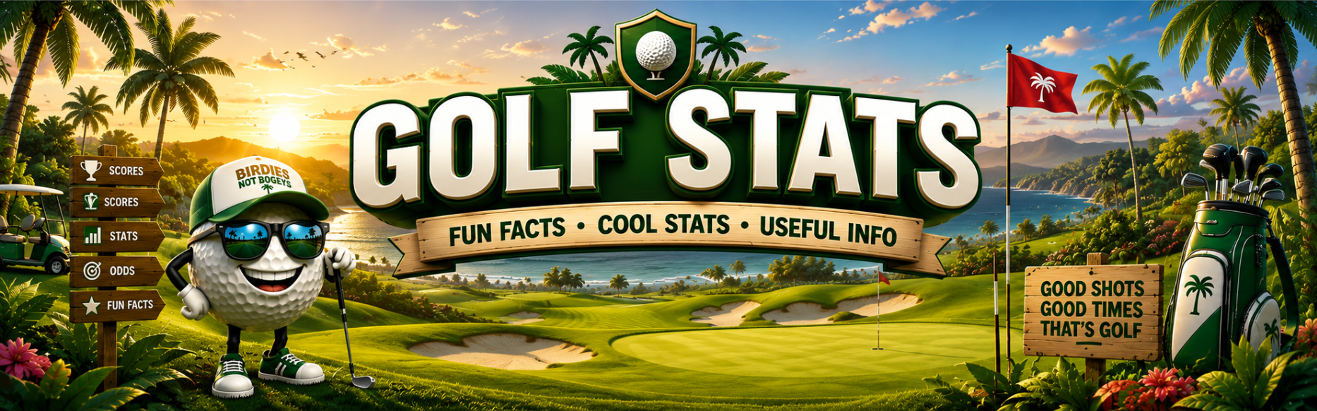 Golf Stats — fun facts, cool stats, useful info